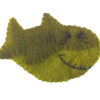Green Shark Finger Puppet