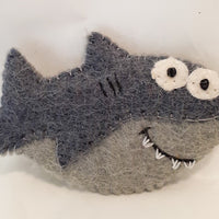 Grey Shark Finger Puppet